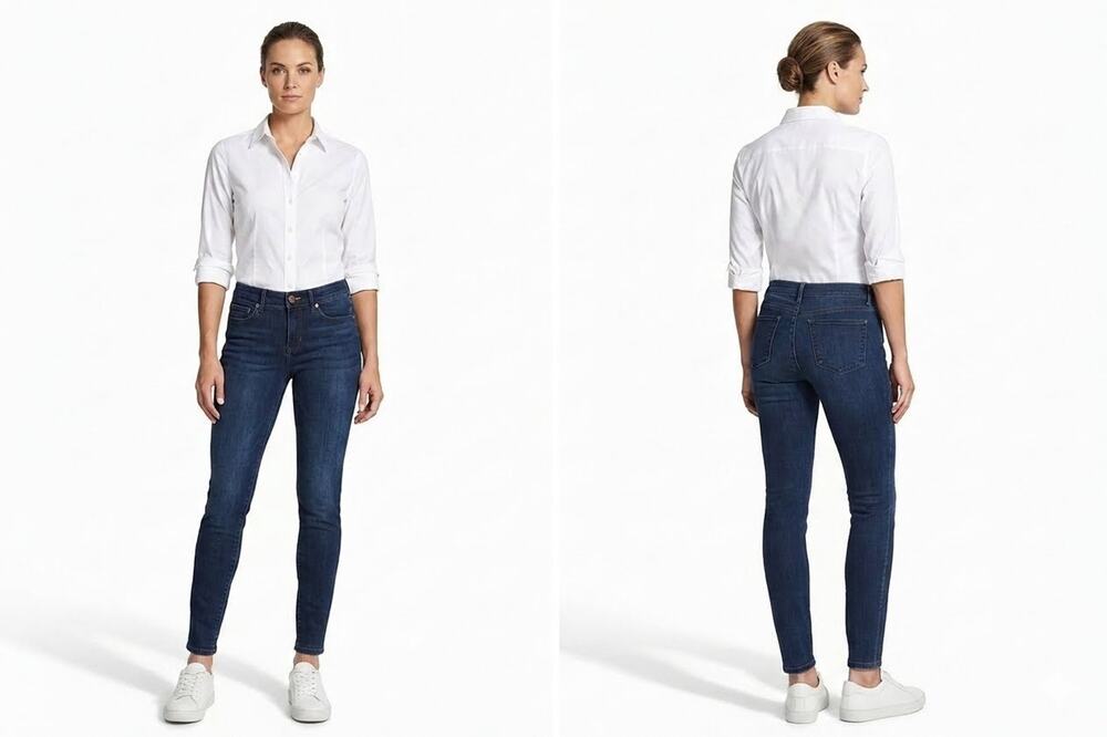Premium Tommy Bahama Skinny Women's Jeans - 27W x 31L - Deep Water Blue TW119609
